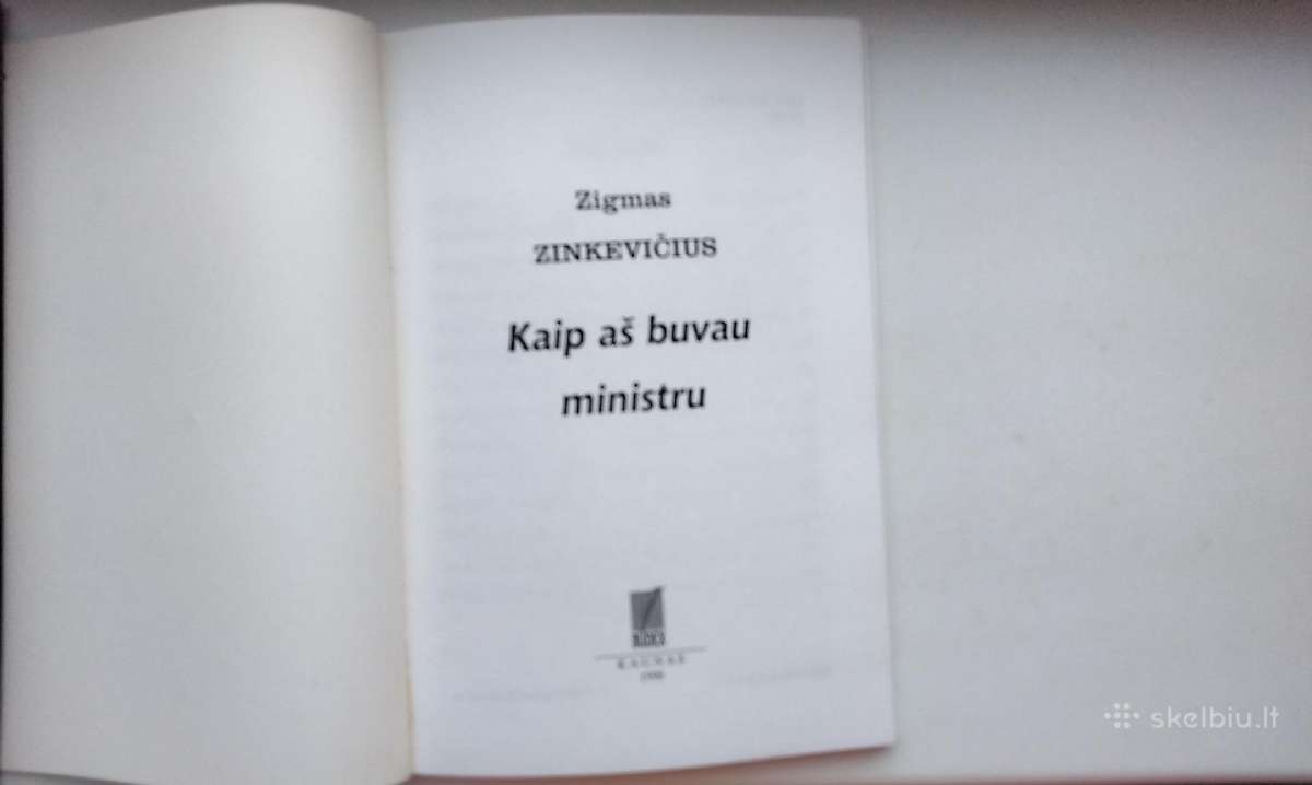 Z. Zinkevičius. Kaip aš buvau ministru. 1998 m. le - nuotraukos Nr. 2