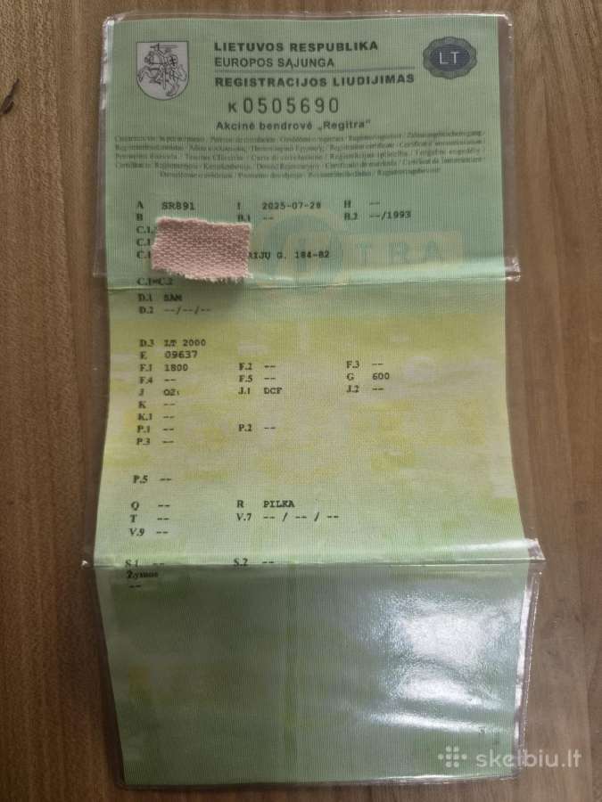 Parduodu autotraliuką Lt2000 - nuotraukos Nr. 7
