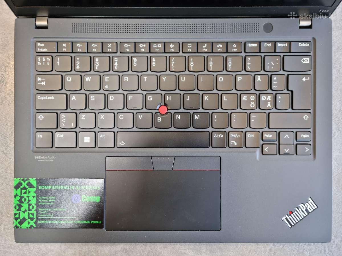 Lenovo T14s G3 i5-1240p/16/256/14wux/w11p - nuotraukos Nr. 2