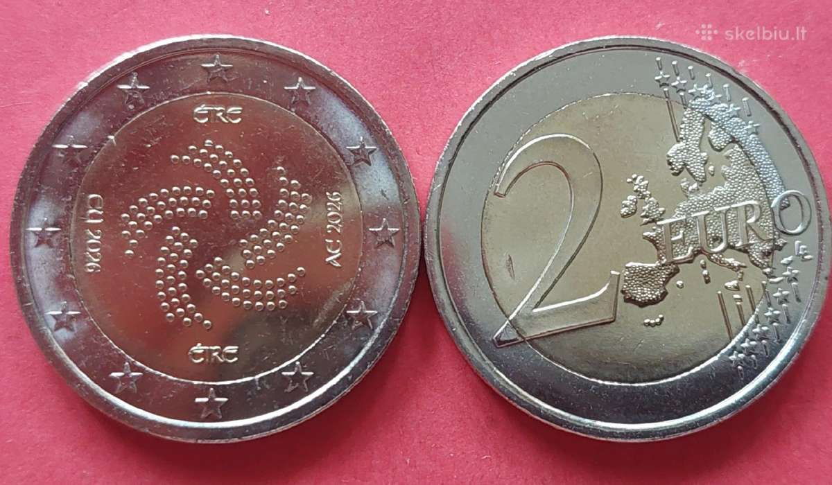 Progines 2€ monetos Airija,austrija,belgija Unc - nuotraukos Nr. 6