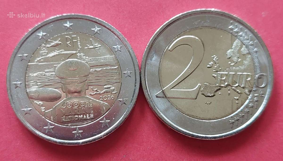Progines 2€ monetos Prancūzijos,olandijos Unc - nuotraukos Nr. 4