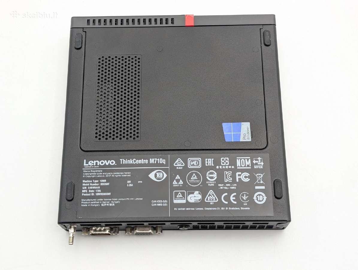 Lenovo M710q Tiny Pc i5-7400t 8gb 256gb WiFi - nuotraukos Nr. 5