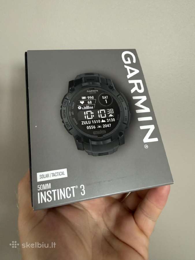 Nauji Garmin Instinct 3 Tactical Solar - nuotraukos Nr. 2