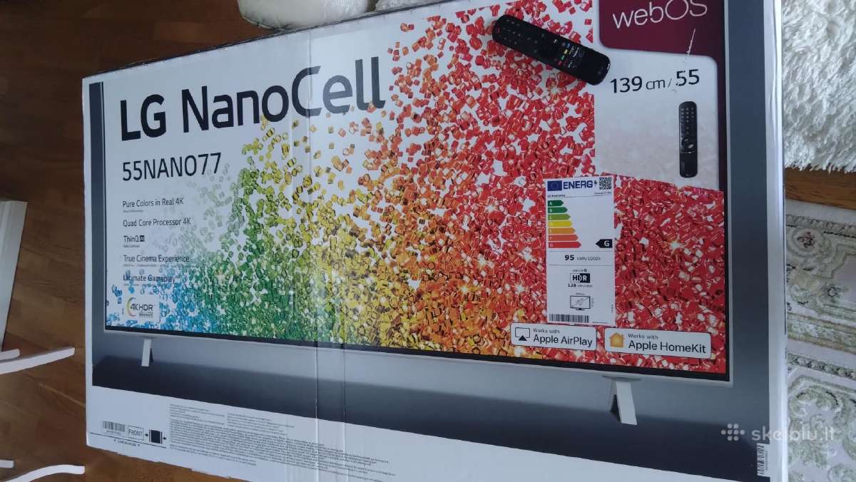 LG 55nano77 55" 4k Nanocell (2022) – dalims - nuotraukos Nr. 2