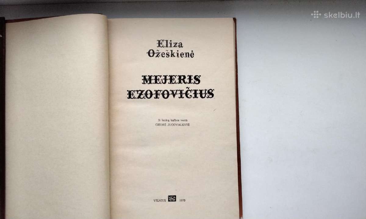 E. Ožeškienė. Mejeris Ezofovičius. 1973 m. leid. - nuotraukos Nr. 2