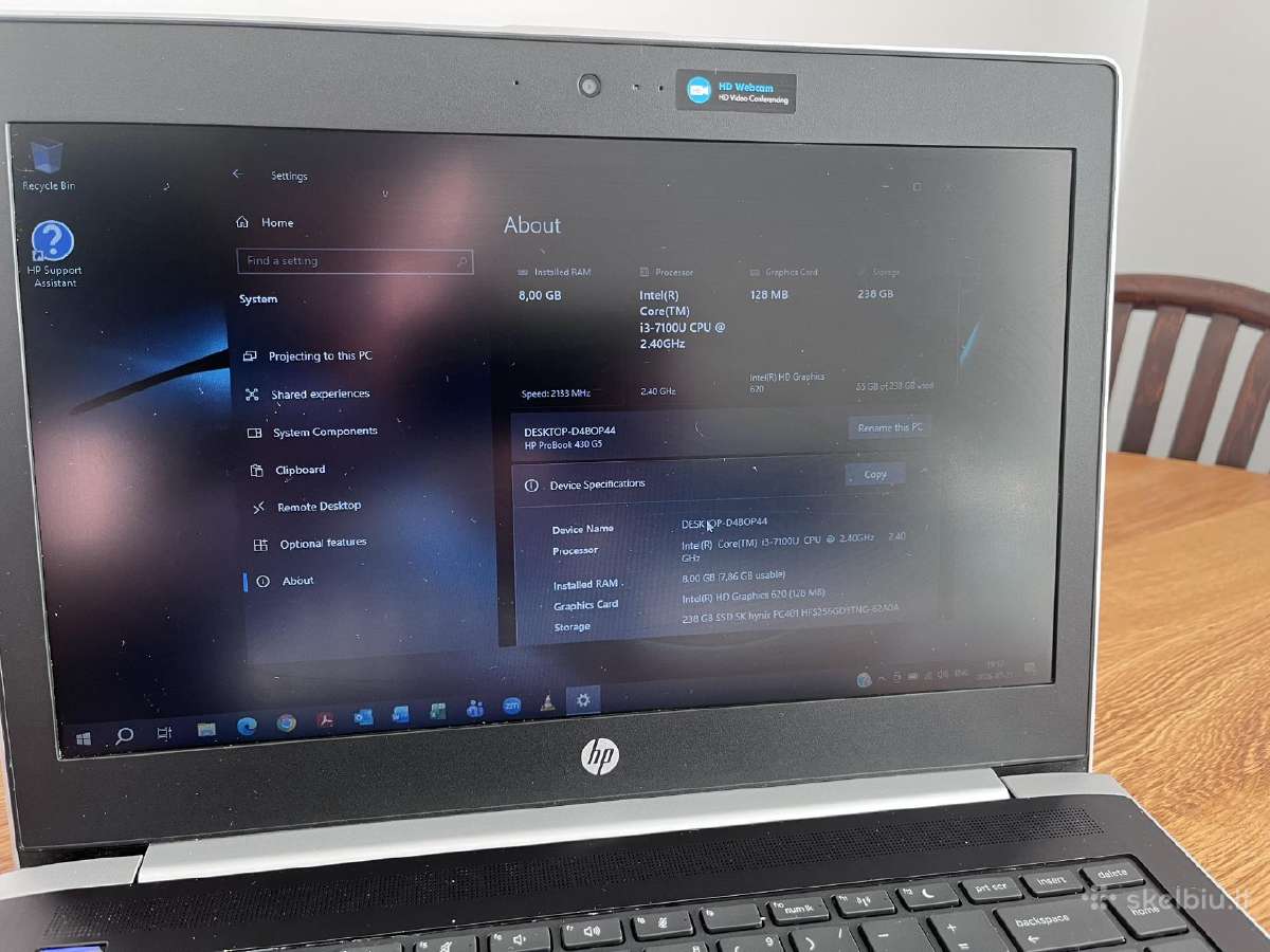 Hp Probook 430 G5 - nuotraukos Nr. 6