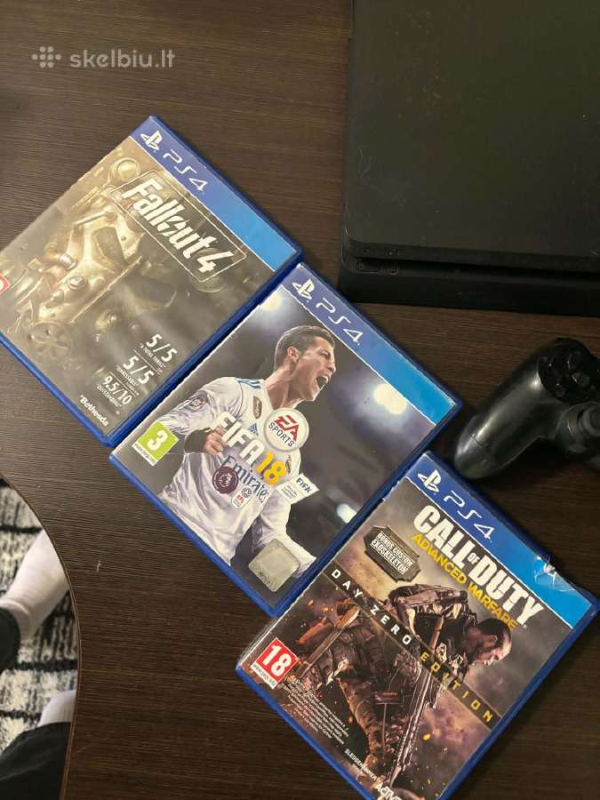 Playstation 4 Slim 1tb su 3 papildomais žaidimais - nuotraukos Nr. 2