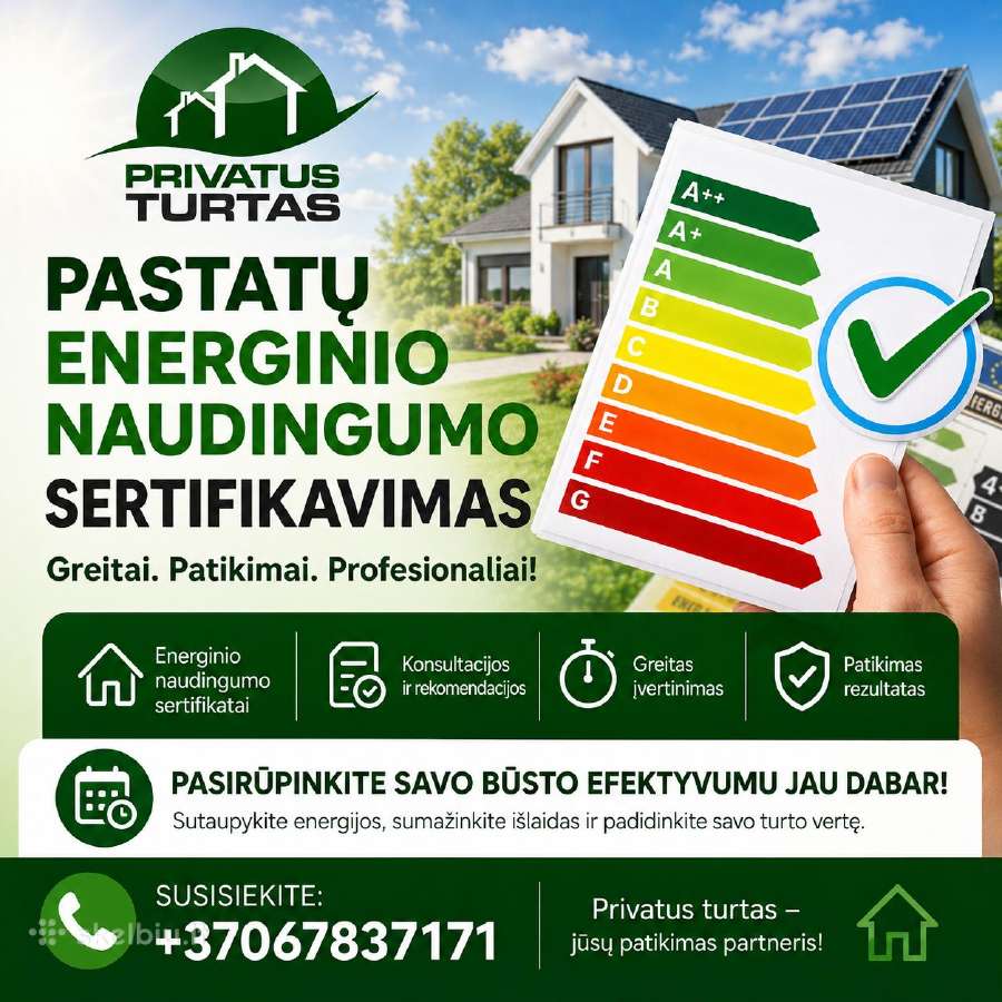 Skubiai energetinis sertifikatas visoje Lietuvoje - nuotraukos Nr. 3