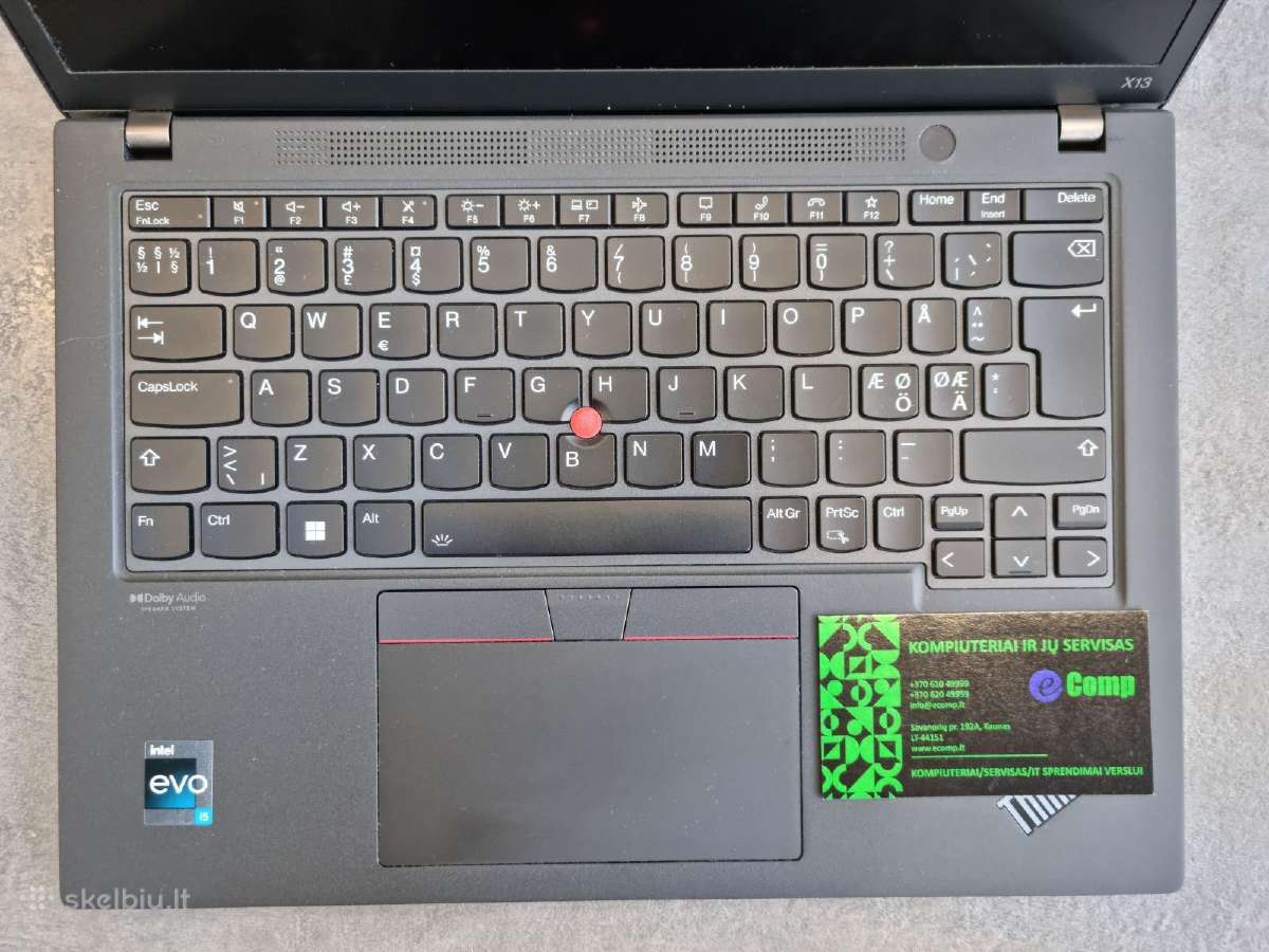 Lenovo X13 G3 i5-1235u/16/256/13wuxg/w11p - nuotraukos Nr. 2