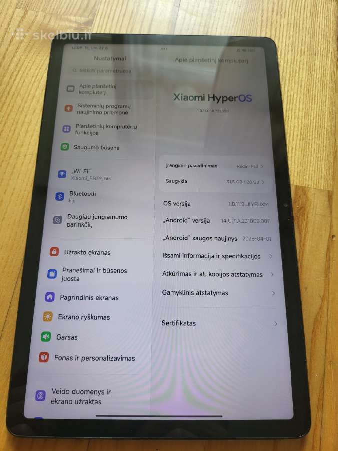 Parduodu redmi pad pirmoji versija 65€. Nesiunčiu - nuotraukos Nr. 2