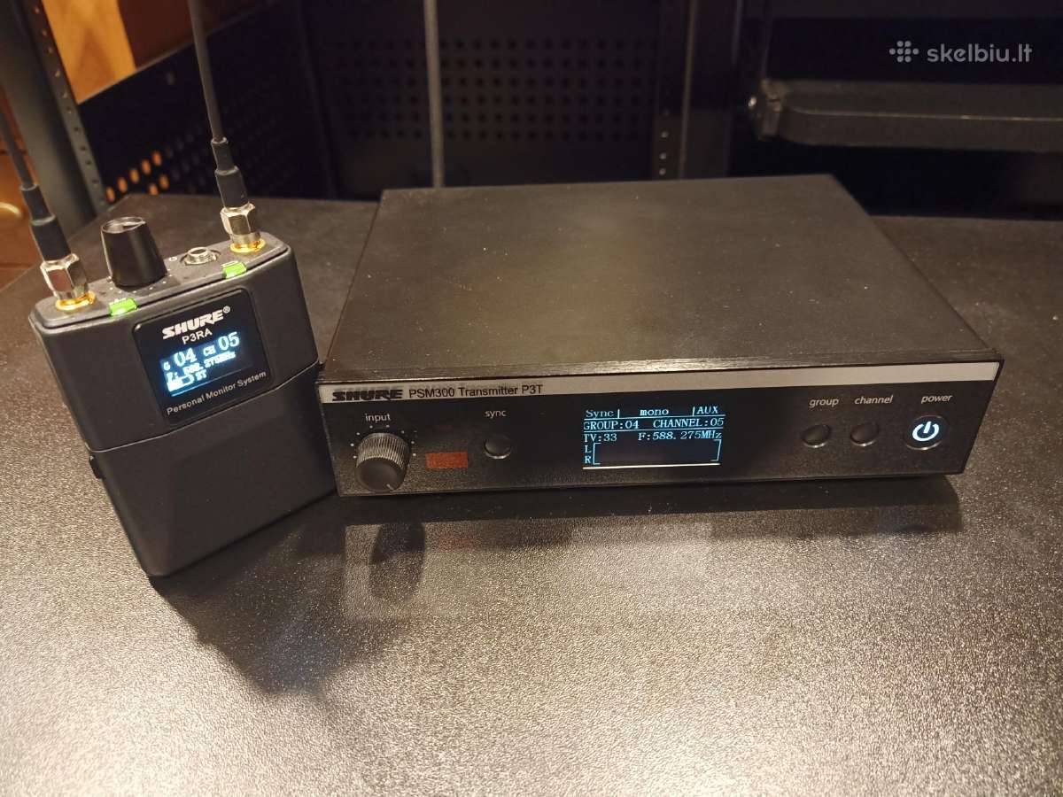 Monitoringo sistema Shure Psm 300 - nuotraukos Nr. 4