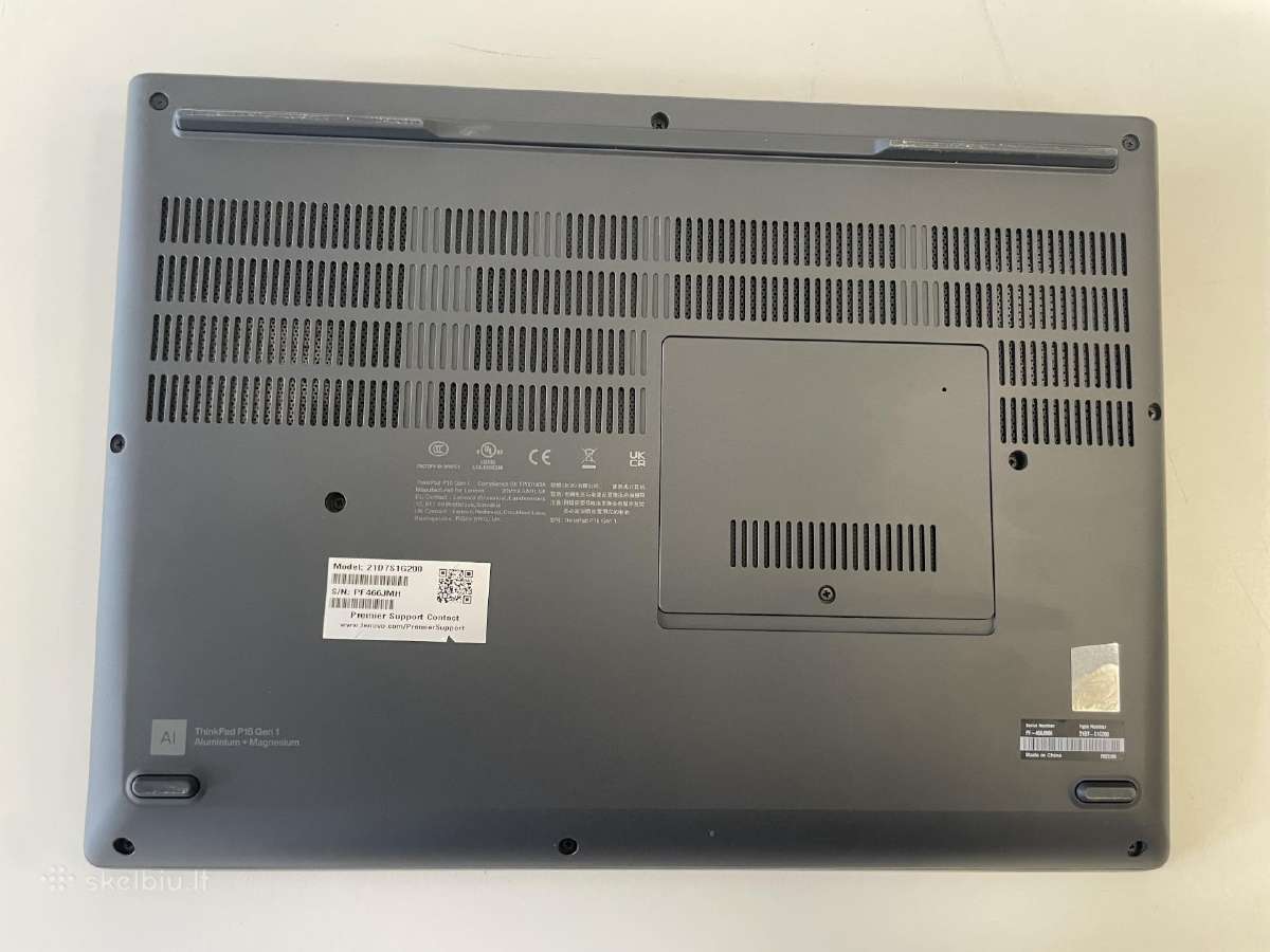 Lenovo Thinkpad P16 Gen1 i7-12850hx 32gb 512gb SSD - nuotraukos Nr. 6
