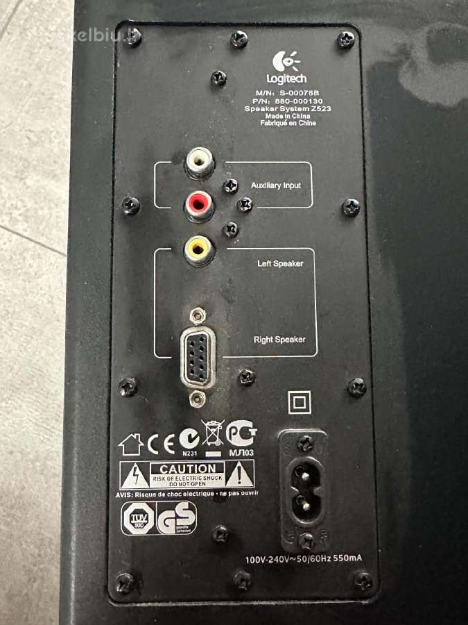 Logitech Z523 garso kolonėlių sistema - nuotraukos Nr. 4