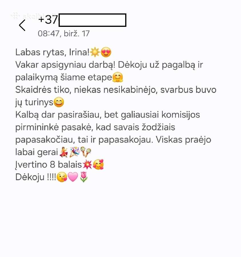 Profesionali pagalba studentams: atsiliepimai - nuotraukos Nr. 3