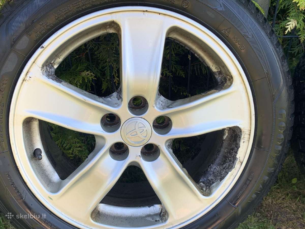 R16 toyota avensis lieti ratlankiai su padangomis - nuotraukos Nr. 3