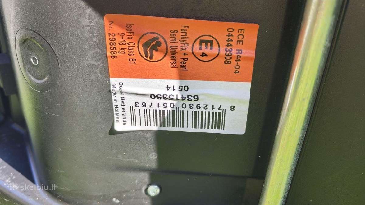 Automobilinė kėdutė Maxicosi + Family Fix - nuotraukos Nr. 11