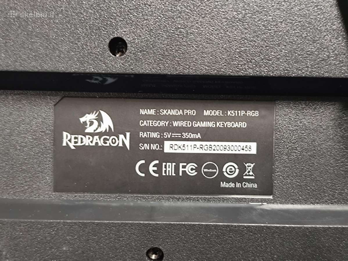 Redragon Skanda Pro K511p-rgb klaviatūra - nuotraukos Nr. 2