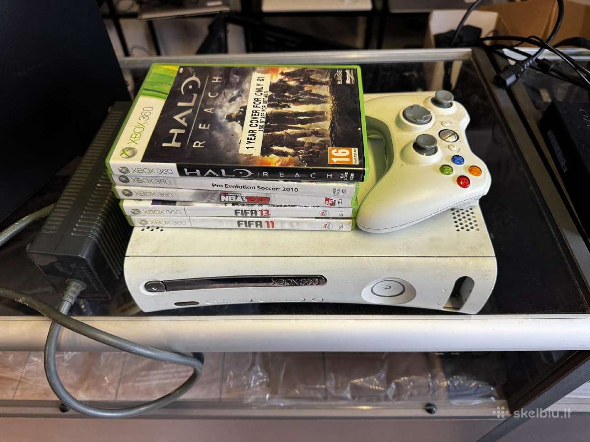Xbox 360 kaina tik 55eur Pultas + Žaidimai - nuotraukos Nr. 3