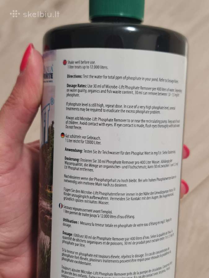 Naujas Microbe-lift Phosphate Remover 1l - nuotraukos Nr. 3