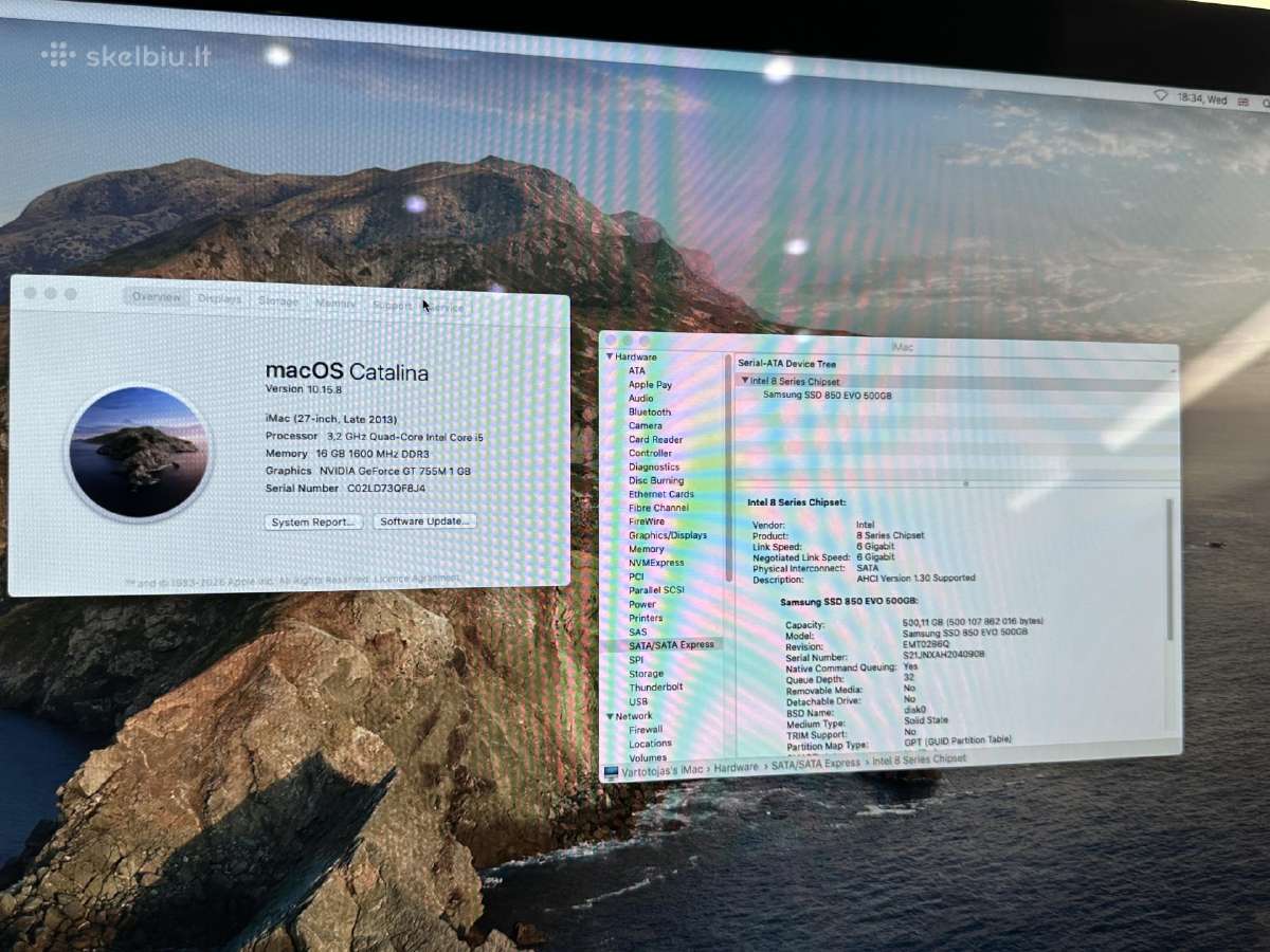 Apple iMac 27" Ips ekranas, SSD, 16gb - nuotraukos Nr. 2