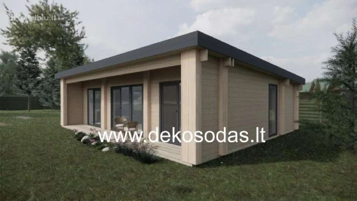 Medinis sodo namelis „savana“ 13x6,95 m, 44 mm - nuotraukos Nr. 5