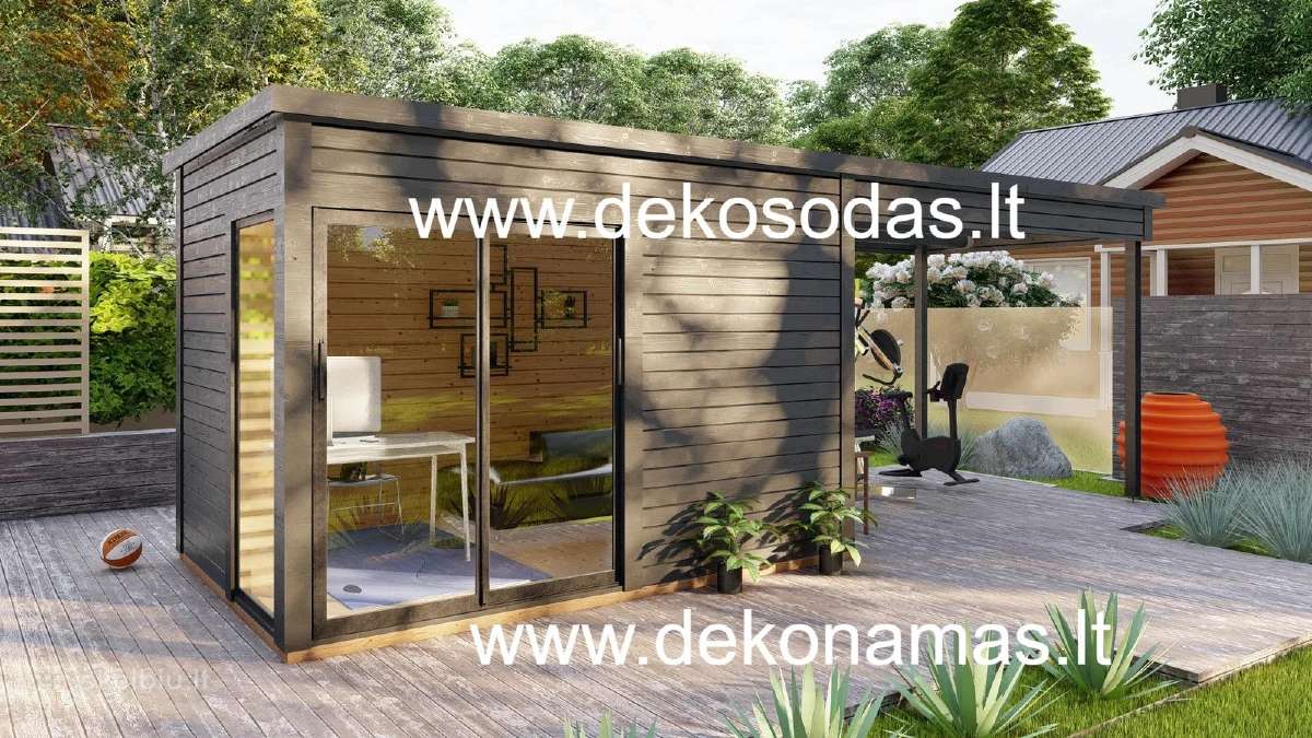 Medinis sodo namelis pavėsinev„mirando“ 7,2x 2,5 m - nuotraukos Nr. 3