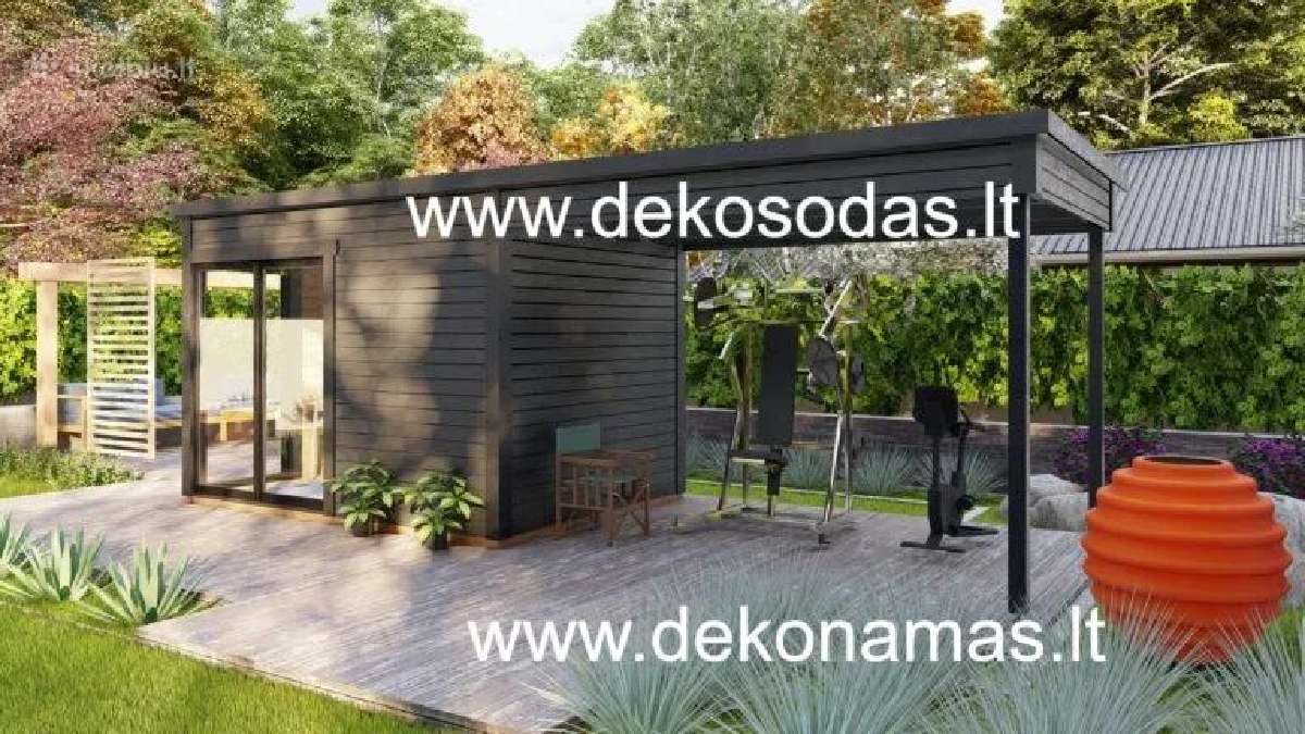 Medinis sodo namelis pavėsinev„mirando“ 7,2x 2,5 m - nuotraukos Nr. 4