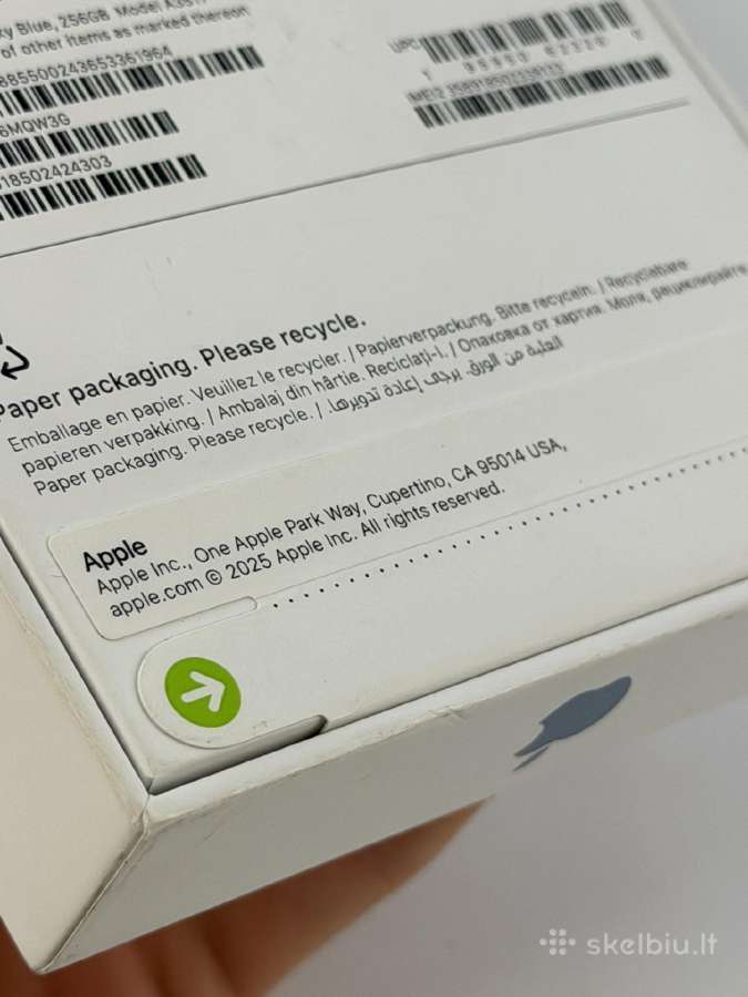 Naujas iPhone Air 256gb Sky Blue Garantija - nuotraukos Nr. 4