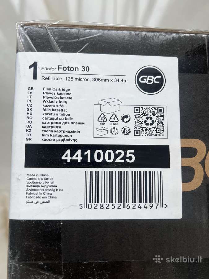 Gbc Foton 30 automatinis laminatorius +10 kaseciu - nuotraukos Nr. 9