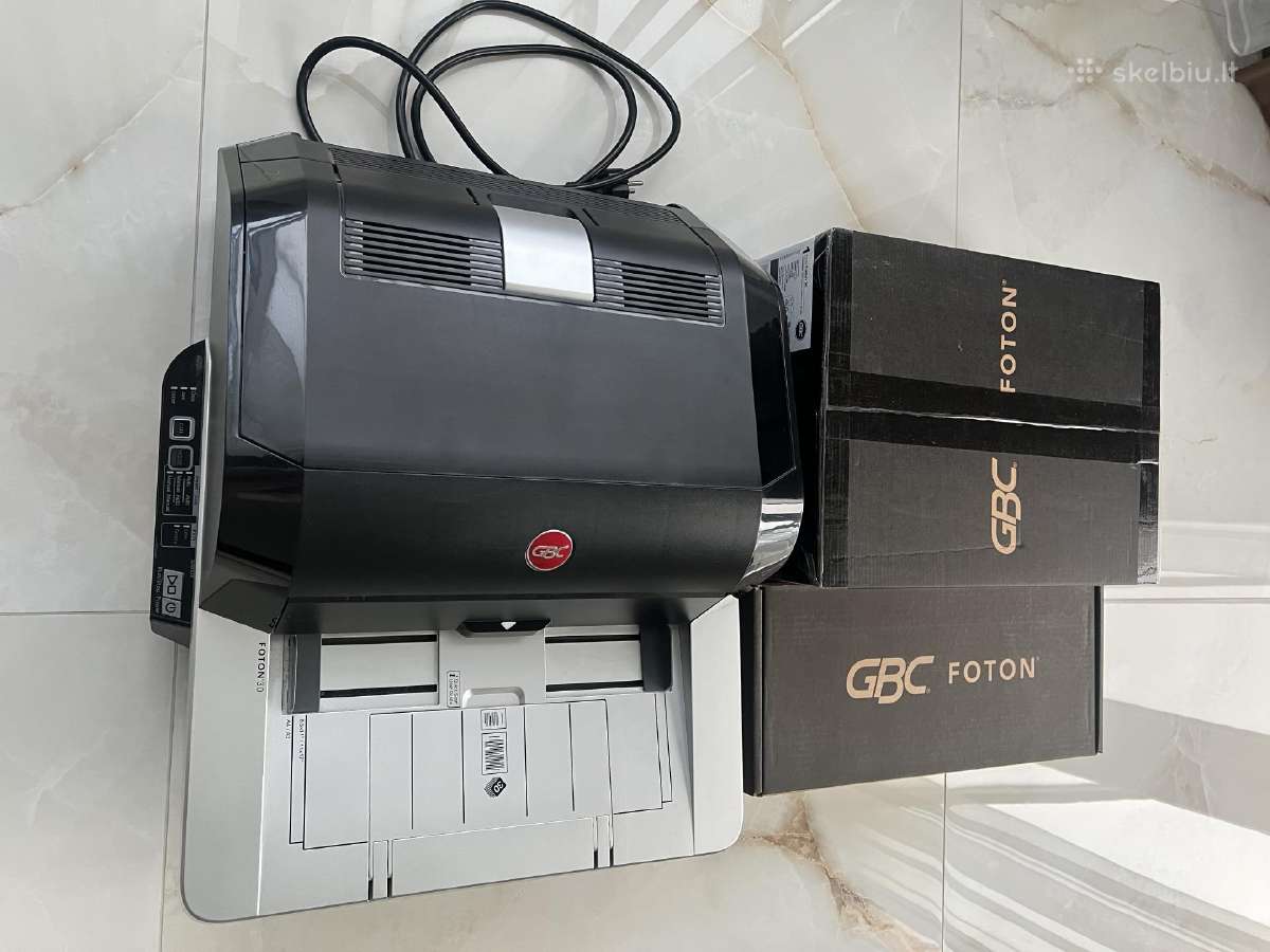 Gbc Foton 30 automatinis laminatorius +10 kaseciu - nuotraukos Nr. 2