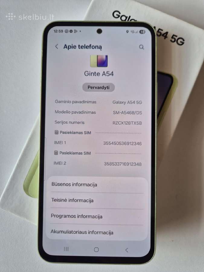 Samsung A54 5G - nuotraukos Nr. 2