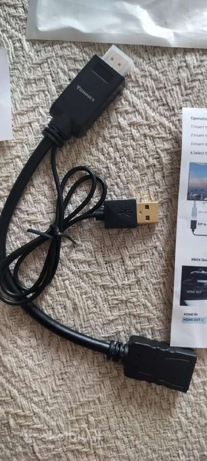 Hdmi Display port kabelis su Usb.4k. - nuotraukos Nr. 3