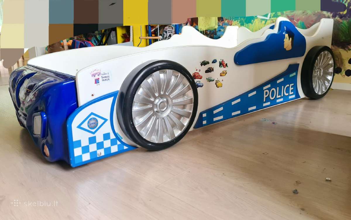 Vaikiška lova policijos automobilis - nuotraukos Nr. 2