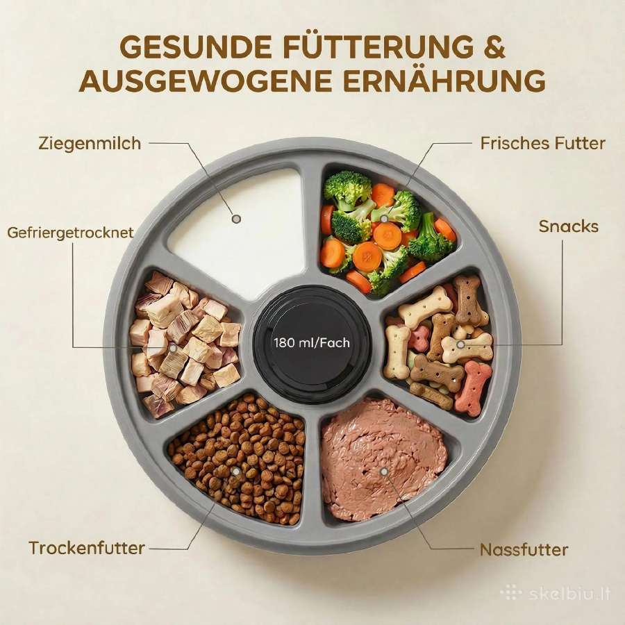 Automatinė šunų ir kačių šėrykla su laikmačiu - nuotraukos Nr. 5