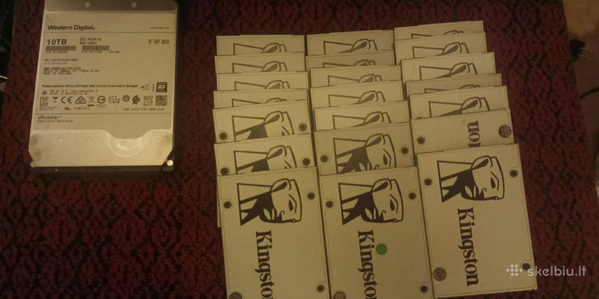 HDD 10tb, 4tb, SSD 10vnt - nuotraukos Nr. 3