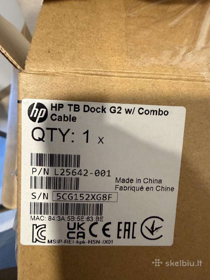 Hp thunderbolt G2 dockas - nuotraukos Nr. 3