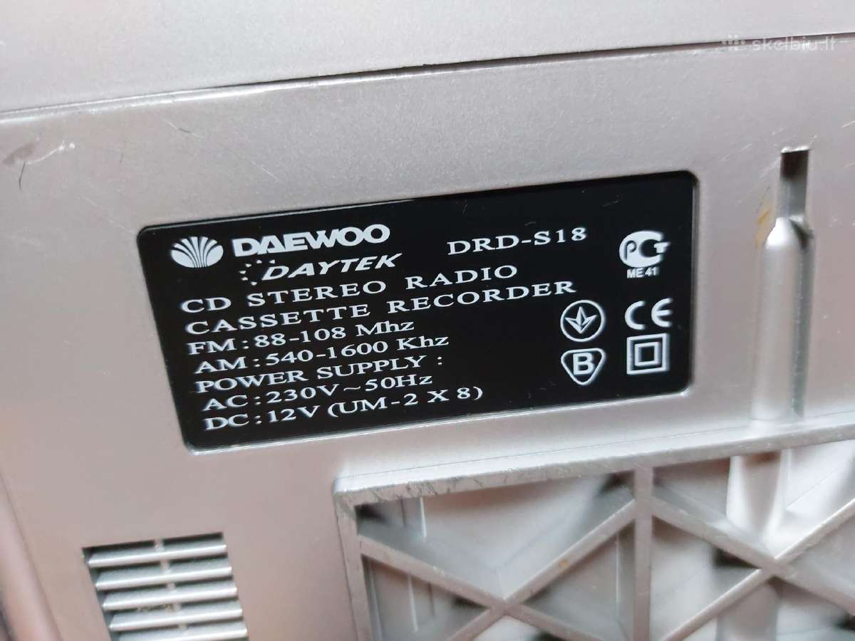 Dvi nešiojamos magnetolos Panasonic ir Daewoo - nuotraukos Nr. 9
