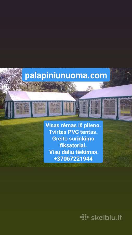 Naudotos Pvc 500 g/m palapinės ir lauko baldai - nuotraukos Nr. 9