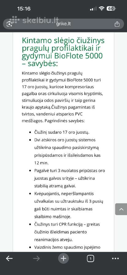 Kompresinis čiužinys nuo pragulų - nuotraukos Nr. 5