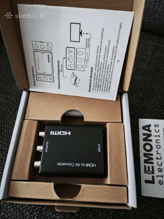 Naujas Hdmi į AV (Rca) keitiklis / adapteris (su g - nuotraukos Nr. 2