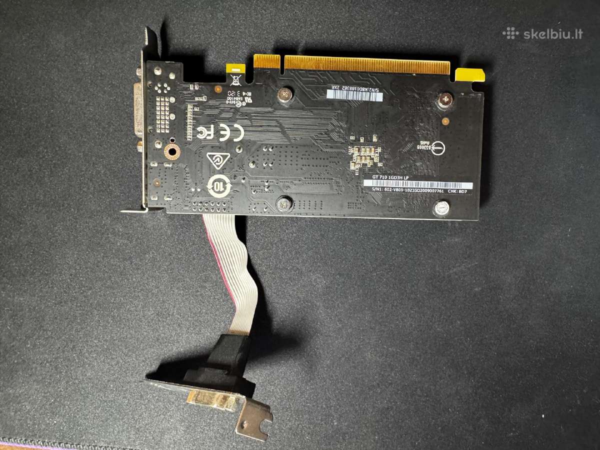 Msi Geforce GT 710 1gb Ddr3 – Hdmi, Dvi, Vga - nuotraukos Nr. 2