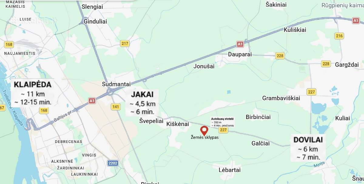 Parduodamas 0,9 Ha Namų v. Sklypas Klaipėdos Raj. - nuotraukos Nr. 2
