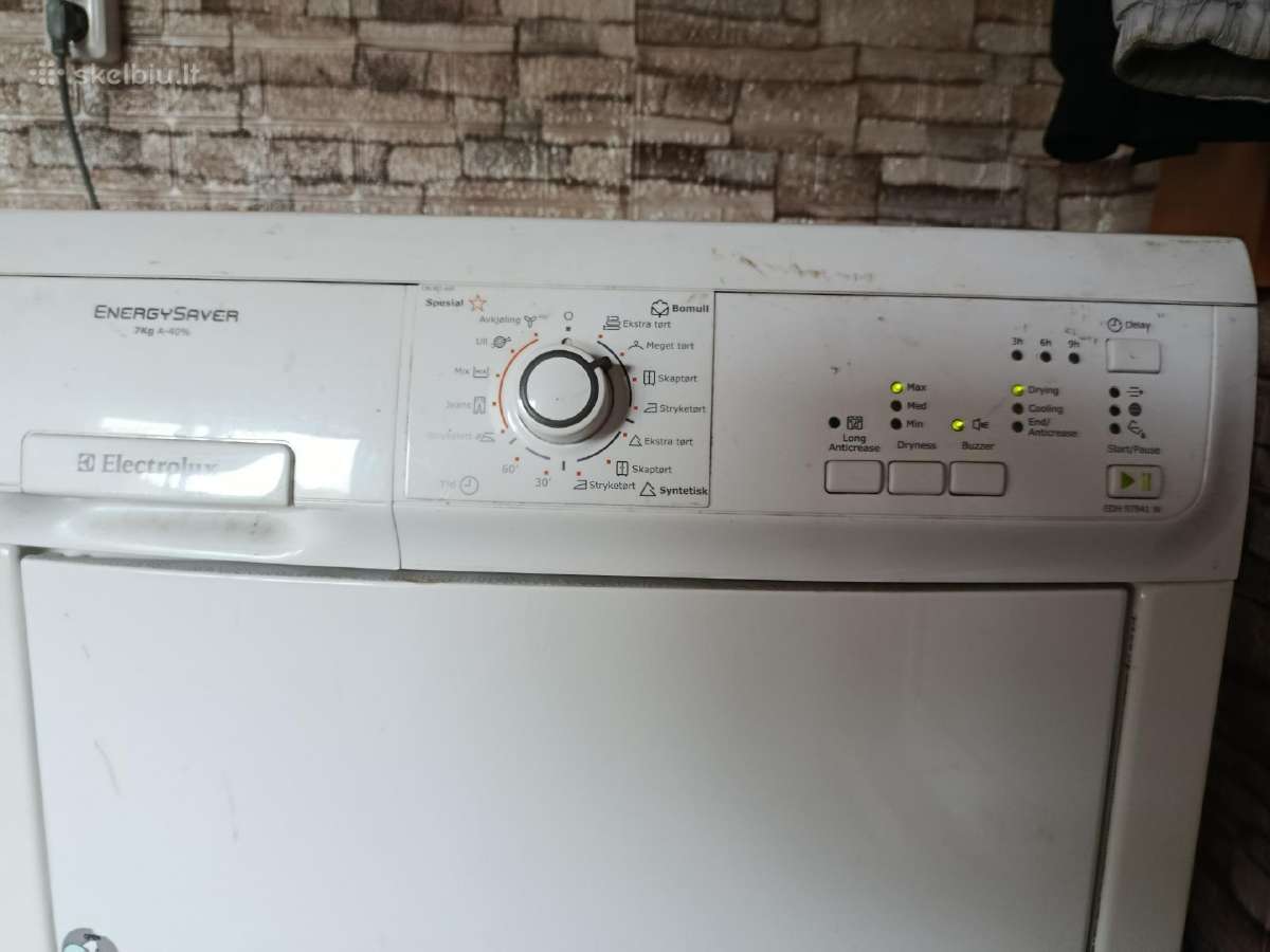 Parduodu elektrolux džiovyklia 7 talpa 110 eurų - nuotraukos Nr. 2