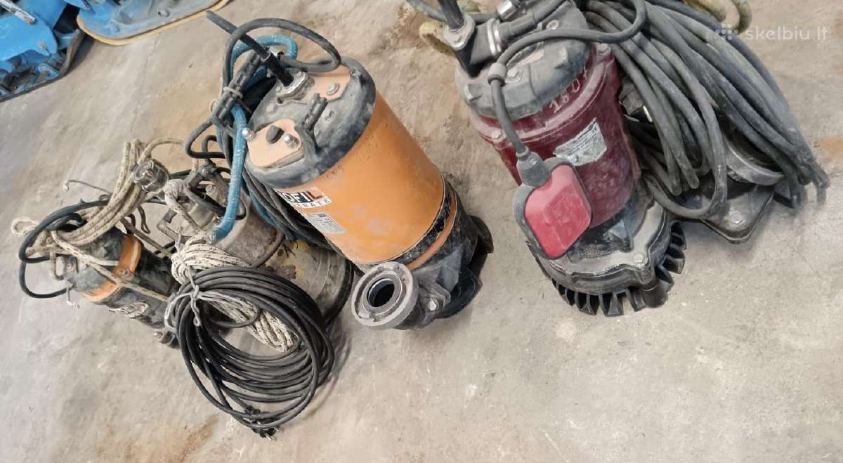 Benzininiai - elektriniai vandens, purvo siurbliai - nuotraukos Nr. 14