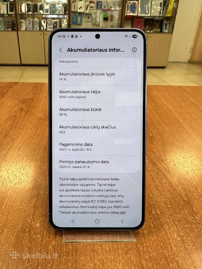 Samsung S921b Galaxy S24 128gb (Naudotas) - nuotraukos Nr. 3