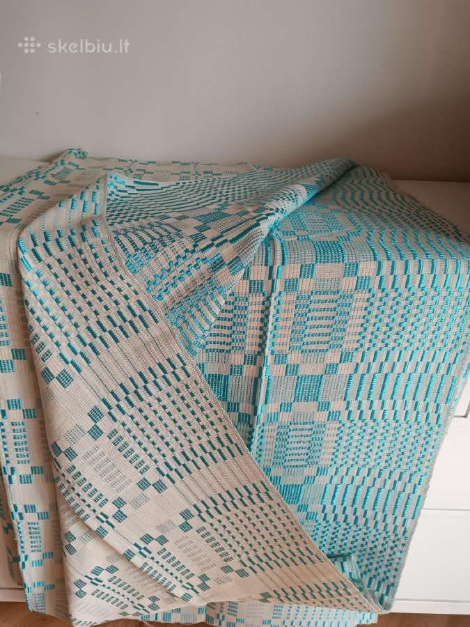 Senovinis austas gaminys su šilku - nuotraukos Nr. 9