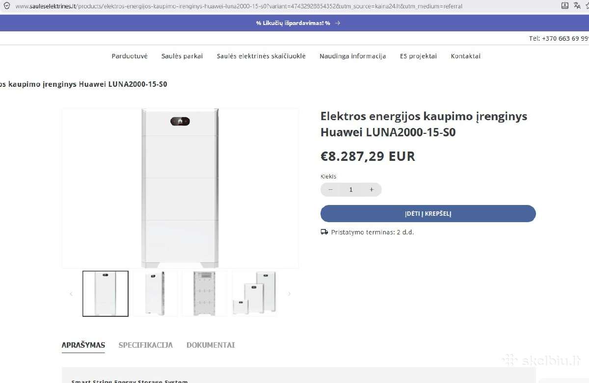 Huawei Luna Kaupiklis Hibridinis inverteris - nuotraukos Nr. 2