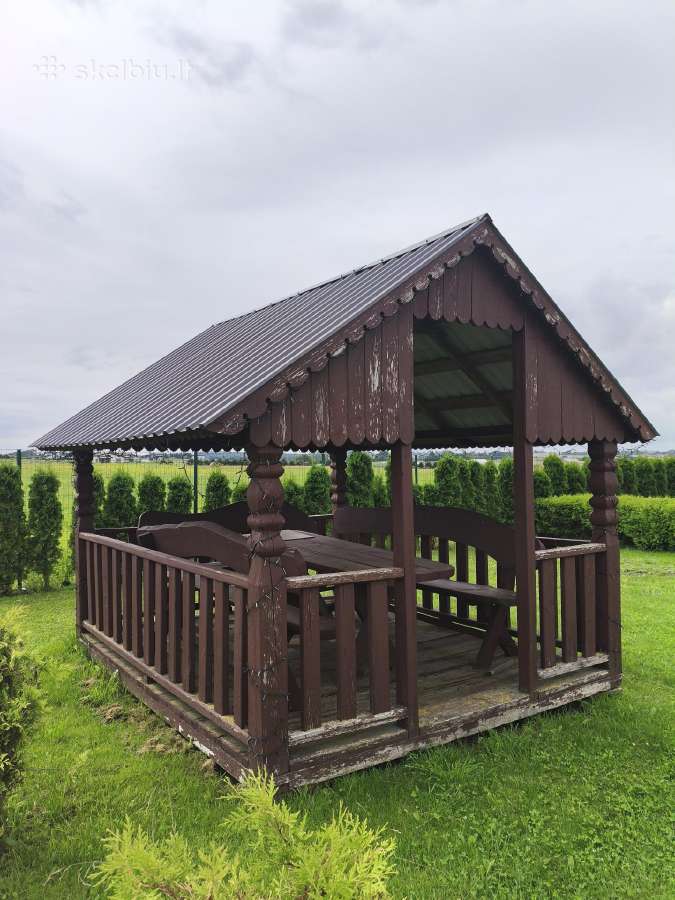 Parduodama medinė pavėsinė - nuotraukos Nr. 3