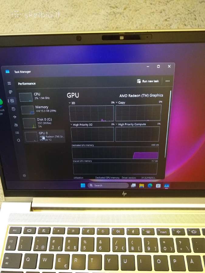 Elitebook 645 G10 Ryzen pro 7530u - nuotraukos Nr. 3