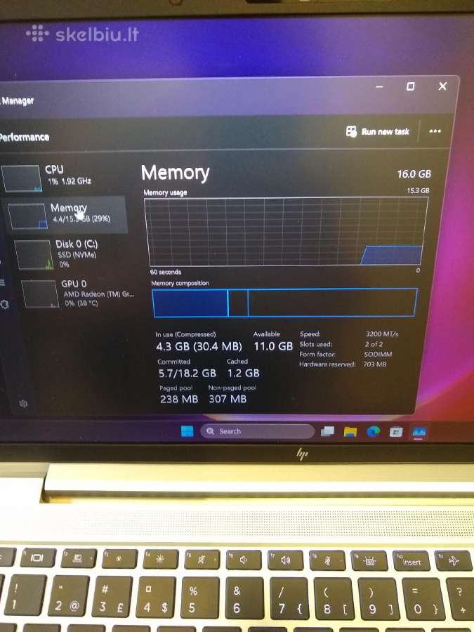 Elitebook 645 G10 Ryzen pro 7530u - nuotraukos Nr. 4